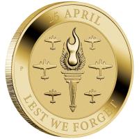 Image 2 for 2021 Lest We Forget  - ANZAC Day 25 April - Perth Mint $1 AlBr Coin on Card