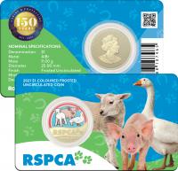 Image 1 for 2021 $1 RSPCA Coloured 150th Anniversary of the RSPCA Australia - FARM ANIMALS