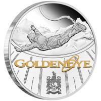 Image 1 for 2020 James Bond GoldenEye 25th Anniversary 1oz Coloured Silver Proof Coin
