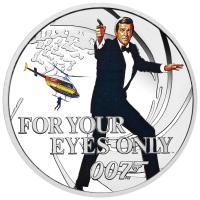 Image 2 for 2021 James Bond 007 For Your Eyes Only Half oz Silver Proof