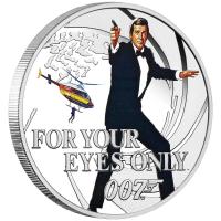 Image 1 for 2021 James Bond 007 For Your Eyes Only Half oz Silver Proof