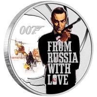 Image 1 for 2021 James Bond 007 From Russia With Love Half oz Silver Proof