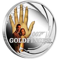 Image 1 for 2021 James Bond 007 Goldfinger Half oz Silver Proof