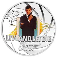 Image 2 for 2021 James Bond 007 Live And Let Die Half oz Silver Proof