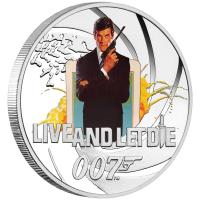 Image 1 for 2021 James Bond 007 Live And Let Die Half oz Silver Proof