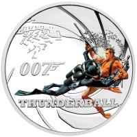 Image 2 for 2021 James Bond 007 Thunderball Half oz Silver Proof