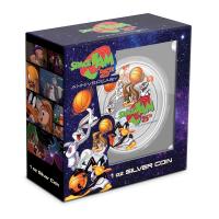 Image 6 for 2021 25th Anniversary Space Jam 1oz Coloured Silver Proof