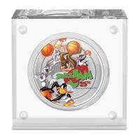 Image 5 for 2021 25th Anniversary Space Jam 1oz Coloured Silver Proof