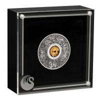 Image 5 for 2021 Year of the Ox Rotating Bead $1 1oz Silver Antiqued Coin