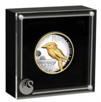 Image 3 for 2022 Aust Kookaburra 2oz Silver Proof High Relief Gilded $2 Coin - Perth Mint