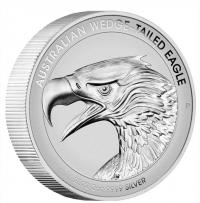 Image 1 for 2022 Aust Wedge Tailed Eagle 2oz Silver Enhanced Reverse Proof High Relief PIEDFORT Coin