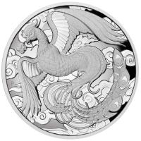 Image 2 for 2022 2oz Silver High Relief Phoenix Coin - Chinese Myths and Legends