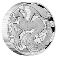 Image 1 for 2022 2oz Silver High Relief Phoenix Coin - Chinese Myths and Legends