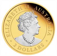 Image 3 for 2022 2oz Silver Reverse Gilded Coin