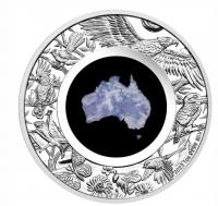 Image 2 for 2022 Great Southern Land 1oz Silver Proof Blue Lepidolite Coin