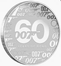 Image 2 for 2022 60 Years of Bond 1oz Silver Coin in Card Tuvalu Coin - Perth Mint