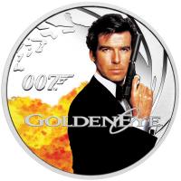Image 2 for 2022 James Bond 007 Golden Eye Half oz Silver Proof