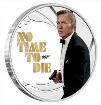 Image 1 for 2022 James Bond 007 No Time To Die Half oz Silver Proof