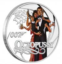 Image 1 for 2022 James Bond 007 Octopussy Half oz Silver Proof