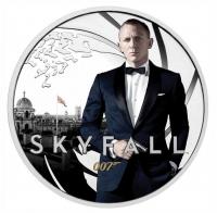 Image 2 for 2022 James Bond 007 Skyfall Half oz Silver Proof