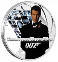 Image 1 for 2022 James Bond 007 Tomorrow Never Dies Half oz Silver Proof
