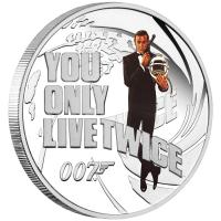 Image 1 for 2021 James Bond 007 You Only Live Twice Half oz Silver Proof