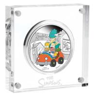 Image 4 for 2022 The Simpsons Krustylu Studios 1oz Coloured Silver Proof