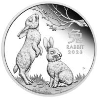 Image 2 for 2023 Australian Lunar Series III Year of the Rabbit Half oz Proof Coin