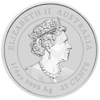 Image 4 for 2023  Year of the Rabbit - 2022 Sydney Money Expo Quarter oz Coloured Silver Coin -