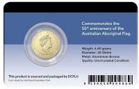 Image 2 for 2021 $2 Aboriginal Flag Coloured Coin in DCPL Card packaging