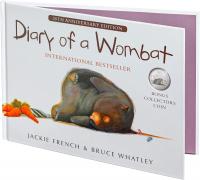 Image 1 for 2022 20 cent - 20th Anniversary of Diary of a Wombat - SPECIAL EDITION BOOK with  Coloured CuNi UNC Coin
