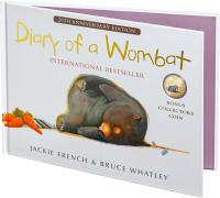 Image 1 for 2022 20 cent - 20th Anniversary Diary of Wombat GOLD PLATED DELUXE Edition  Book