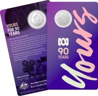 Image 1 for 2022 20 cent - 90th Anniversary of the ABC (Australian Broadcasting Commission) CuNi UNC Coin on Card