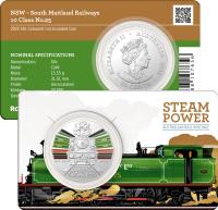 Image 3 for 2022 50¢ Steam Power Trains - Australian Rail Heritage NSW - South Maitland-Spirit of Bendigo - Wee Georgie Wood 