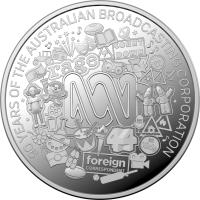 Image 3 for 2022 $1 90th Anniversary of the ABC Australian Broadcasting Half Oz Fine Silver Proof