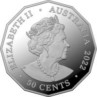Image 3 for 2022 50 Cent Silver Proof Platinum Jubilee of HM Queen Elizabeth II