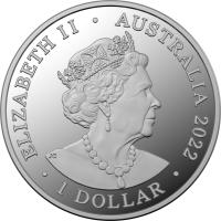 Image 3 for 2022 $1 Kangaroo Silver Bounding Fine Silver Half Oz Proof Coin