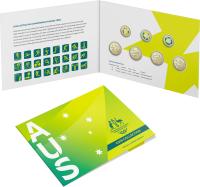 Image 1 for 2022 $1 and $2 - Australian Commonwealth Games Team AlBr UNC Seven Coin Collection  