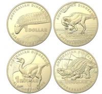 Image 2 for 2022 $1 Australian Dinosaur AlBr Proof Four Coin Collection - Aust Post