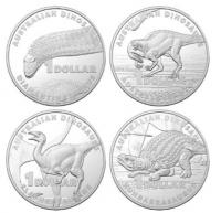 Image 2 for 2022 $1 Australian Dinosaur Silver Proof Four Coin Collection - Aust Post