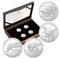 Image 1 for 2022 $1 Australian Dinosaur Silver Proof Four Coin Collection - Aust Post