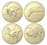 Image 1 for 2022 $1 Australian Dinosaur UNC Four Coin Collection (No Privy Mark) 