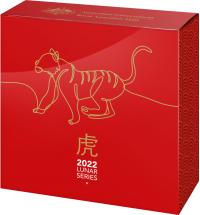 Image 4 for 2022 $5 Lunar Year of Tiger Silver Proof Domed Coin