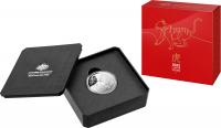 Image 1 for 2022 $5 Lunar Year of Tiger Silver Proof Domed Coin