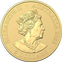 Image 4 for 2022 $5 Mini Kookaburra  Half Gm Gold FRUNC Coin