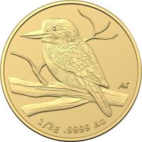 Image 3 for 2022 $5 Mini Kookaburra  Half Gm Gold FRUNC Coin