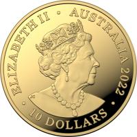Image 3 for 2022 $10 Kangaroo Series One Tenth Oz Gold Proof Coin