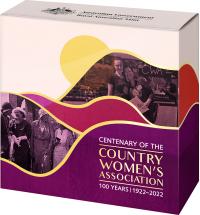 Image 1 for 2022 $1 Centenary of the Country Women's Association Selectively Gold Plated Half oz Proof Coin in Box