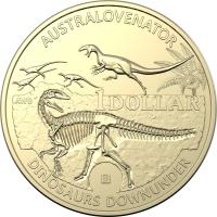 Image 6 for 2022 $1 Australian Dinosaur 4 Coin AlBr Mintmark & Privy mark Set 