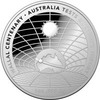 Image 1 for 2022 $5 Wallal Centenary  - Australia Tests Einstein's Theory DOMED Silver 1oz Proof Coin
